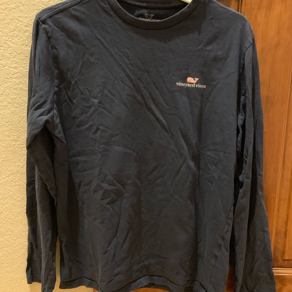 Vineyard Vines Youth XL Longsleeve Tee - Navy Blue